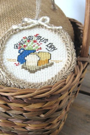 Daily Bread Cross Stitch Ornament