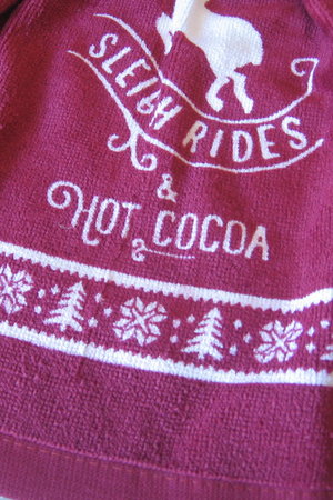 Primitive Christmas Kitchen Hand Dish Tea Towel