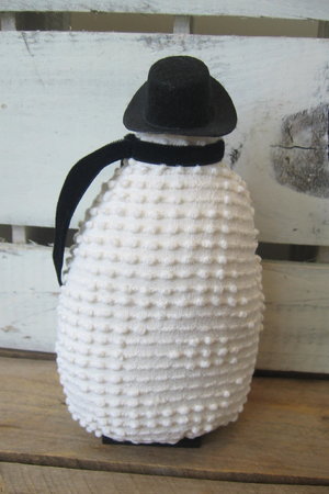 Primitive Plush Snowman Black Trim