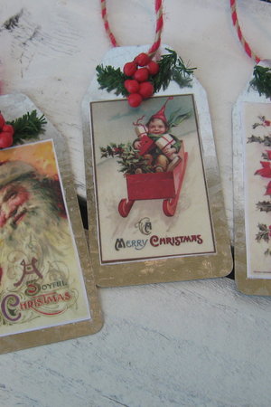 Metal Upcycled Christmas Gift Tags