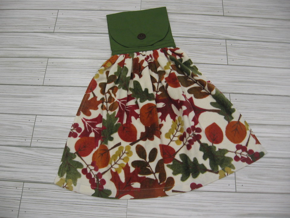 Fall Leaves Kitchen Hand Dish Tea Towel