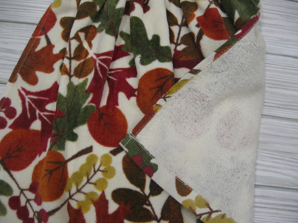 Fall Leaves Kitchen Hand Dish Tea Towel