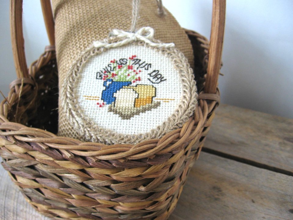 Daily Bread Cross Stitch Ornament
