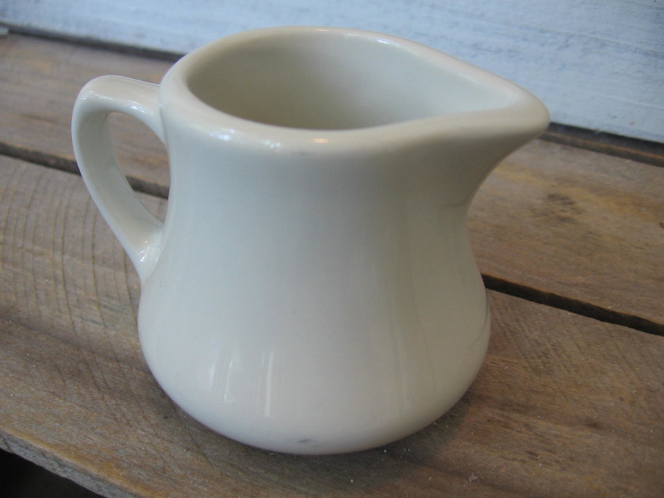 Homer Laughlin China Small Off White Pitcher 
