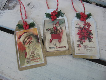 Metal Upcycled Christmas Gift Tags